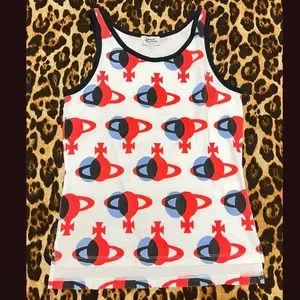 【VIVIENNE WESTWOOD】SINGLET VEST SCULPTURE Vivienne Westwood embroidered-Orb Logo Vest | Black | FARFETCH